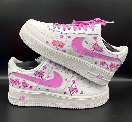 Air force 1 flowers pink